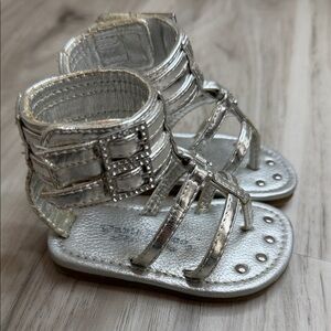 Silver Kids Sandals little girls size 3